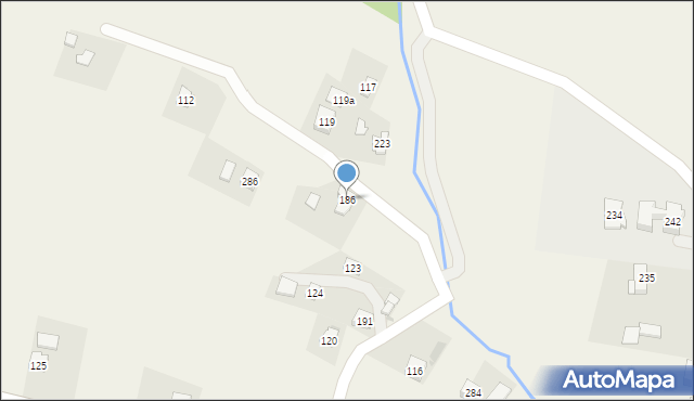 Żeglce, Żeglce, 186, mapa Żeglce