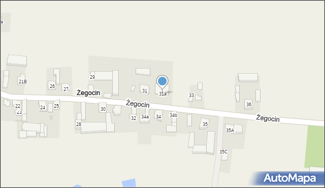 Żegocin, Żegocin, 31a, mapa Żegocin