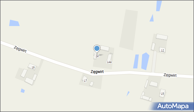 Zęgwirt, Zęgwirt, 14, mapa Zęgwirt