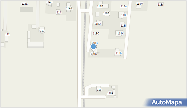 Żelazków, Żelazków, 118G, mapa Żelazków