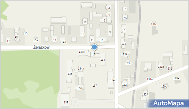 Żelazków, Żelazków, 12f, mapa Żelazków