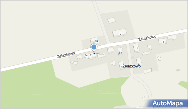 Żelazkowo, Żelazkowo, 7, mapa Żelazkowo