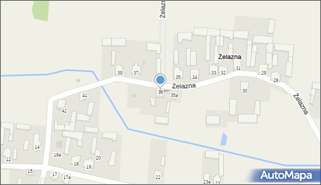 Żelazna, Żelazna, 36, mapa Żelazna