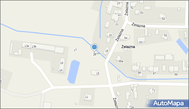 Żelazna, Żelazna, 18, mapa Żelazna