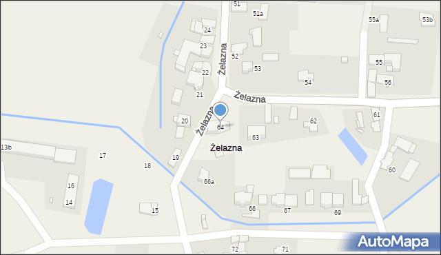 Żelazna, Żelazna, 64, mapa Żelazna