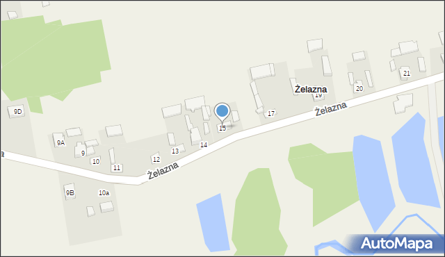 Żelazna, Żelazna, 15, mapa Żelazna