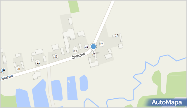 Żelazna, Żelazna, 25, mapa Żelazna