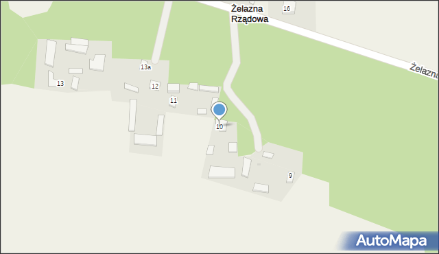 Żelazna Rządowa, Żelazna Rządowa, 10, mapa Żelazna Rządowa