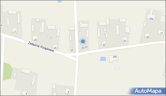 Żelazna Rządowa, Żelazna Rządowa, 21, mapa Żelazna Rządowa