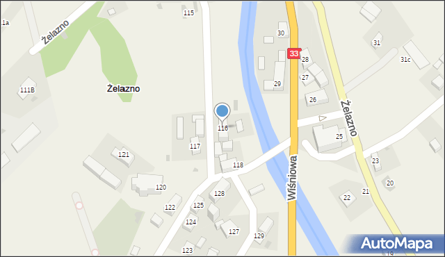 Żelazno, Żelazno, 116, mapa Żelazno