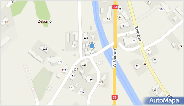 Żelazno, Żelazno, 118, mapa Żelazno