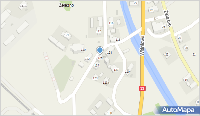 Żelazno, Żelazno, 125, mapa Żelazno