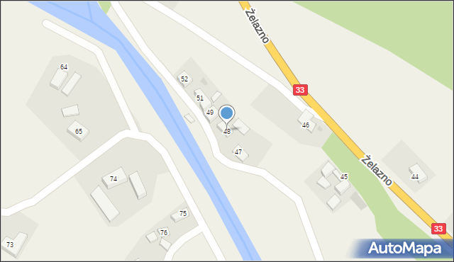 Żelazno, Żelazno, 48, mapa Żelazno