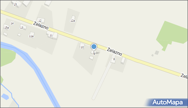 Żelazno, Żelazno, 9, mapa Żelazno