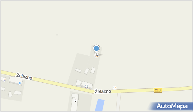 Żelazno, Żelazno, 16, mapa Żelazno