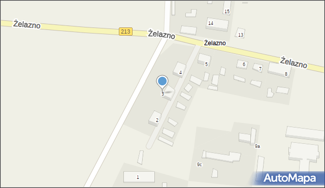 Żelazno, Żelazno, 3, mapa Żelazno