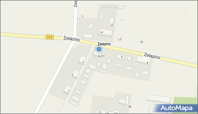 Żelazno, Żelazno, 5, mapa Żelazno