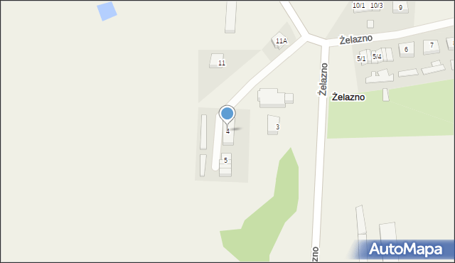 Żelazno, Żelazno, 4, mapa Żelazno