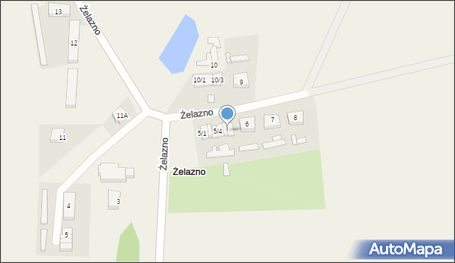 Żelazno, Żelazno, 5/6, mapa Żelazno