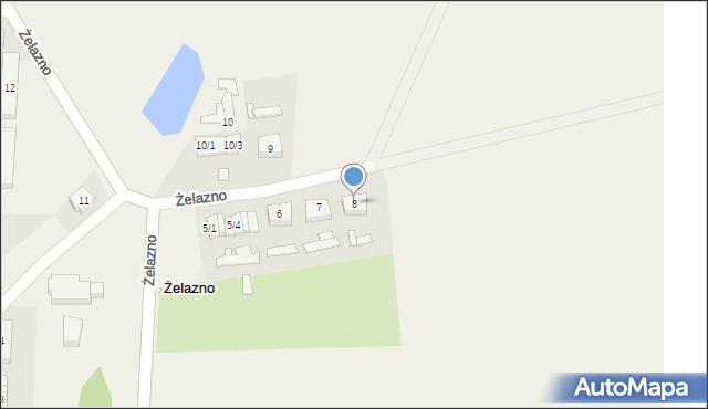 Żelazno, Żelazno, 8, mapa Żelazno