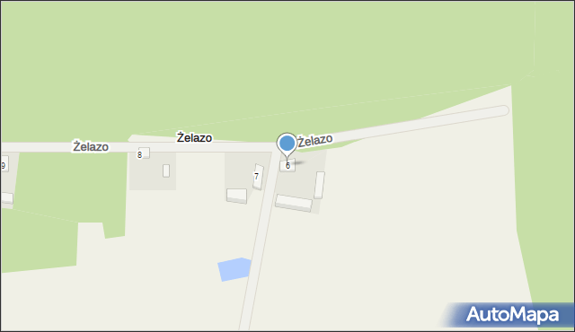Żelazo, Żelazo, 6, mapa Żelazo