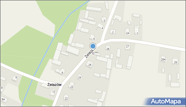 Żelazów, Żelazów, 31, mapa Żelazów