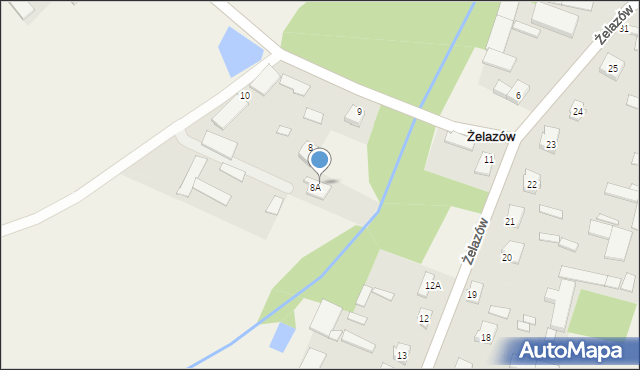 Żelazów, Żelazów, 7, mapa Żelazów