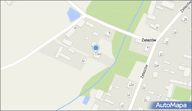 Żelazów, Żelazów, 8A, mapa Żelazów