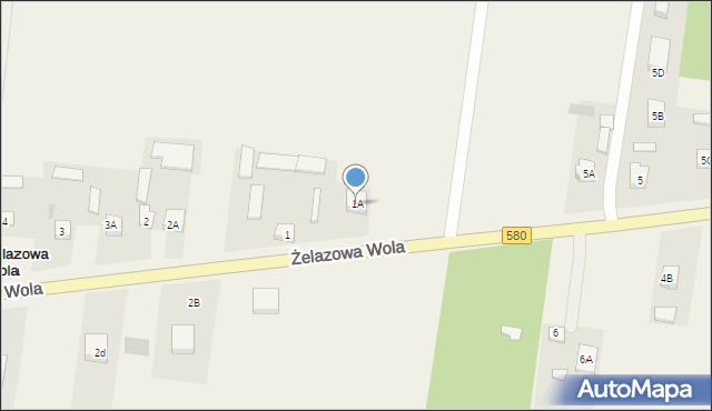 Żelazowa Wola, Żelazowa Wola, 1A, mapa Żelazowa Wola