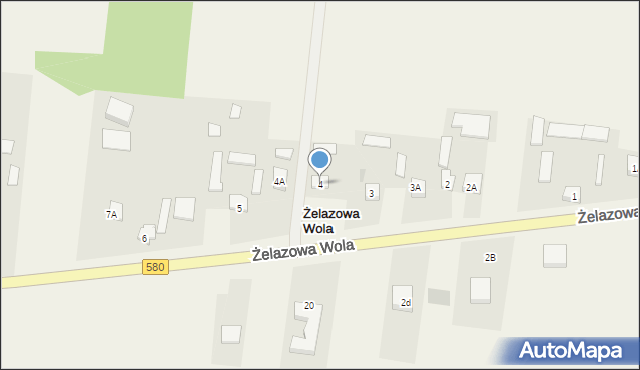 Żelazowa Wola, Żelazowa Wola, 4, mapa Żelazowa Wola