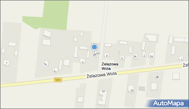 Żelazowa Wola, Żelazowa Wola, 4A, mapa Żelazowa Wola