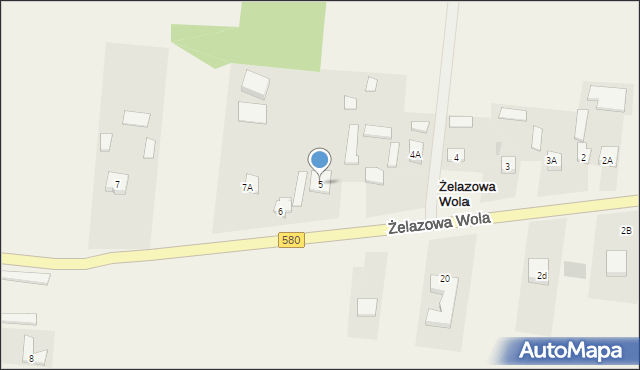 Żelazowa Wola, Żelazowa Wola, 5, mapa Żelazowa Wola