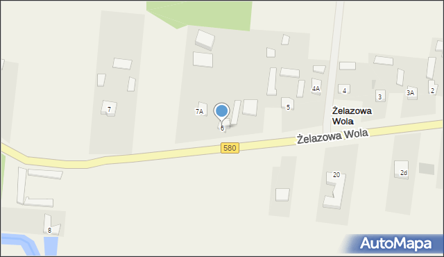 Żelazowa Wola, Żelazowa Wola, 6, mapa Żelazowa Wola