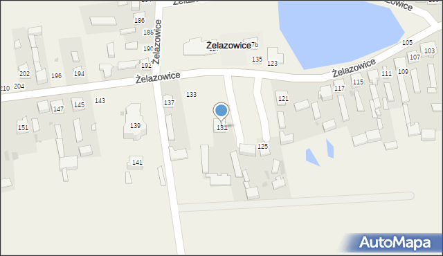 Żelazowice, Żelazowice, 131, mapa Żelazowice