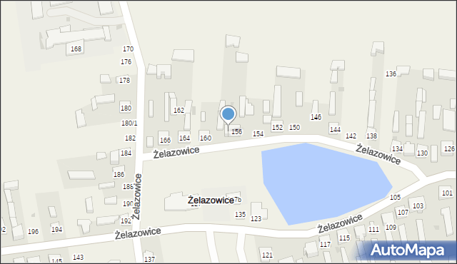 Żelazowice, Żelazowice, 158, mapa Żelazowice