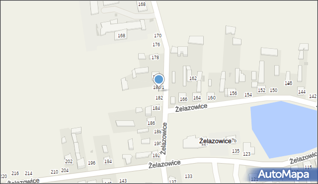 Żelazowice, Żelazowice, 180/2, mapa Żelazowice