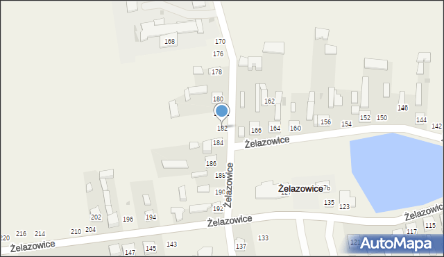 Żelazowice, Żelazowice, 182, mapa Żelazowice