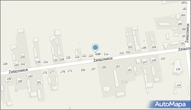 Żelazowice, Żelazowice, 218, mapa Żelazowice