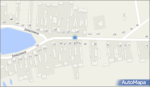 Żelazowice, Żelazowice, 93, mapa Żelazowice