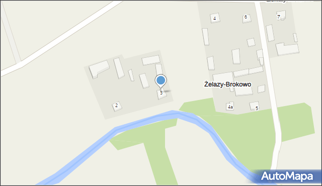 Żelazy-Brokowo, Żelazy-Brokowo, 3, mapa Żelazy-Brokowo