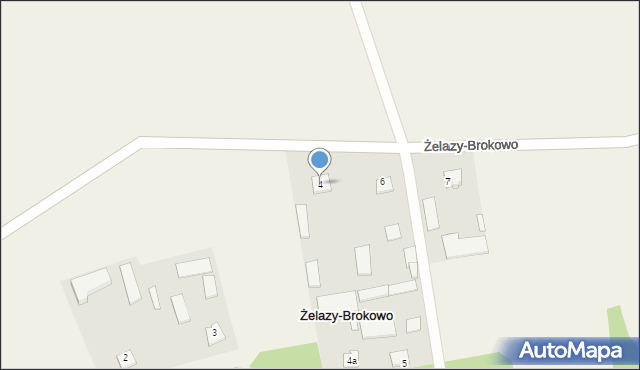 Żelazy-Brokowo, Żelazy-Brokowo, 4, mapa Żelazy-Brokowo