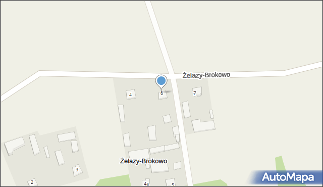 Żelazy-Brokowo, Żelazy-Brokowo, 6, mapa Żelazy-Brokowo