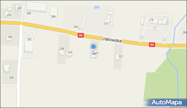 Zelczyna, Zelczyna, 206, mapa Zelczyna