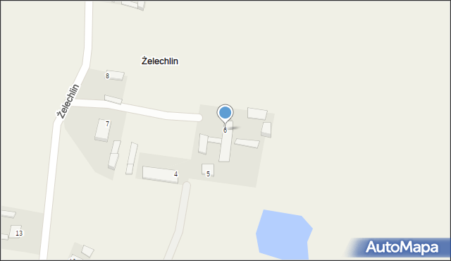 Żelechlin, Żelechlin, 6, mapa Żelechlin