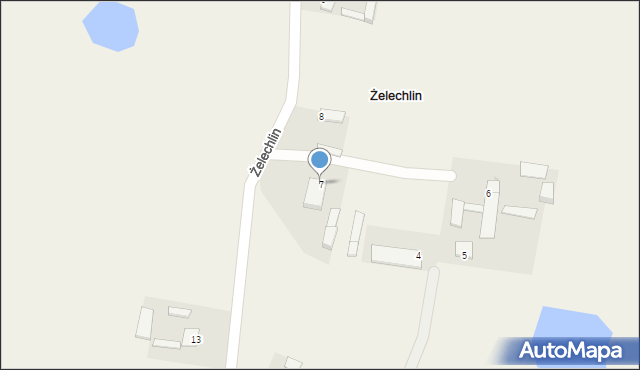 Żelechlin, Żelechlin, 7, mapa Żelechlin