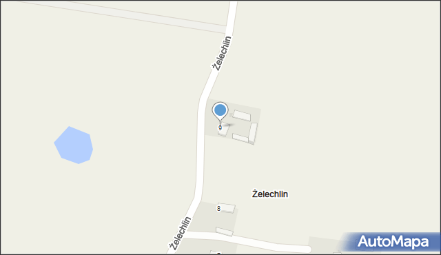 Żelechlin, Żelechlin, 9, mapa Żelechlin