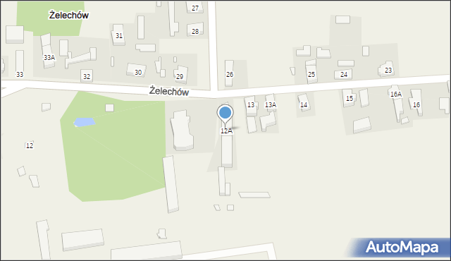 Żelechów, Żelechów, 12A, mapa Żelechów