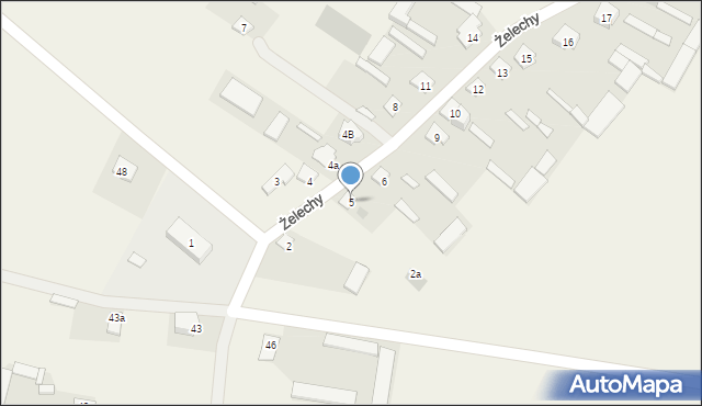 Żelechy, Żelechy, 5, mapa Żelechy