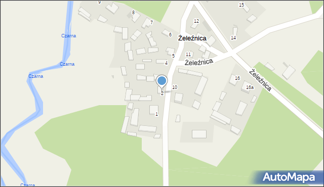 Żeleźnica, Żeleźnica, 2, mapa Żeleźnica