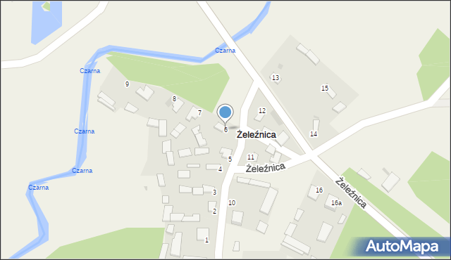 Żeleźnica, Żeleźnica, 6, mapa Żeleźnica